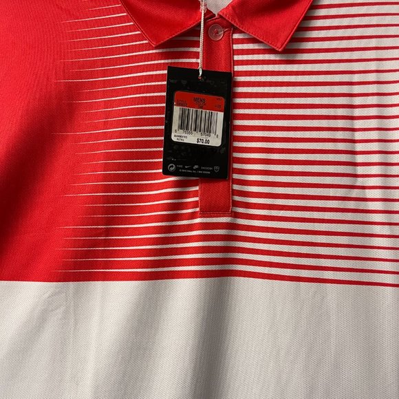 Nike Shirts Nwt Nike Mens Golf Tour Performance Striped Polo Tshirts Large Poshmark